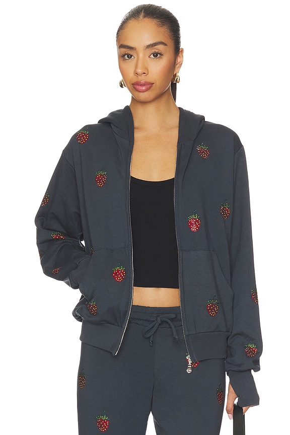 view 2 of 6 Hezly Zip Up Hoodie in Onyx