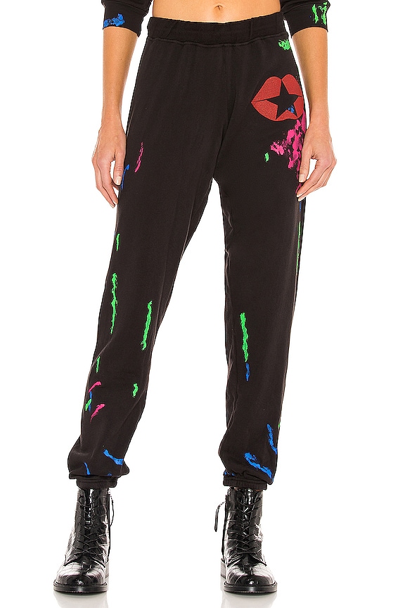view 1 of 4 PANTALON SWEAT GIA STAR KISS in Onyx & Paint Smudge