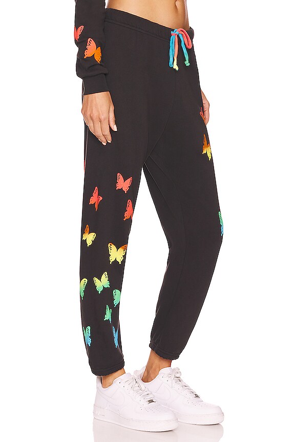 view 2 of 5 RUTH RAINBOW BUTTERFLIES 스웻팬츠 in Onyx