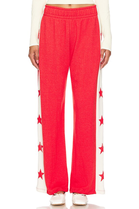 view 2 of 5 Tawny Track Pant in Red & Bone