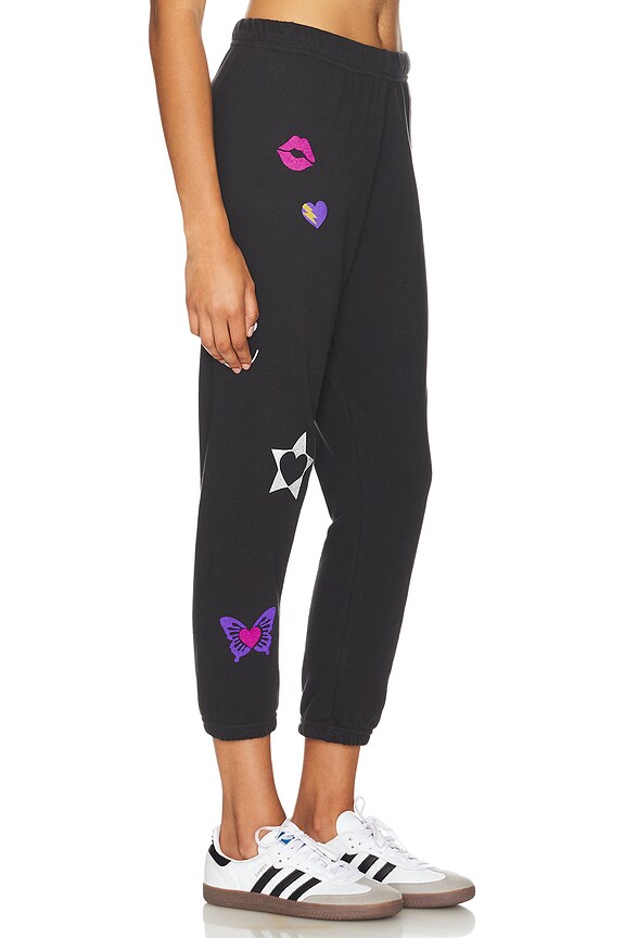 view 2 of 5 Alana Crop Sweatpant Designer Elements in Onyx