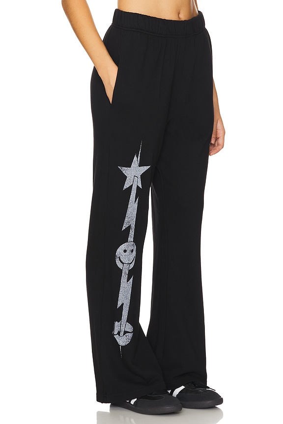 view 2 of 6 БРЮКИ С ШИРОКИМИ ШТАНИНАМИ JUVIA WIDE LEG PANTS in Black