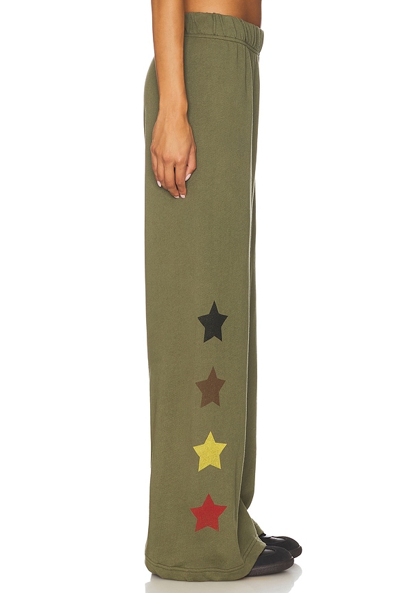 view 2 of 6 Cowboy Happyface Wide Leg Pant in Military