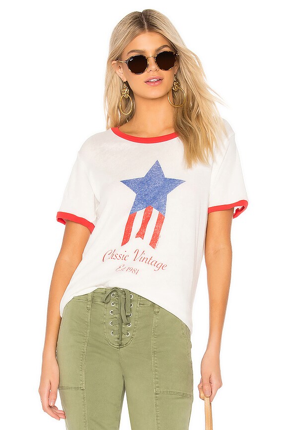 view 1 of 4 CAMISETA JOLIE CLASSIC VINTAGE STAR in Milk & Heartthrob