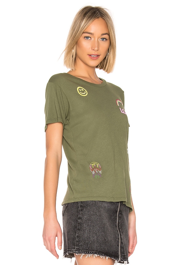 view 2 of 4 Croft Short Sleeve Tee in Military & Neon Signs