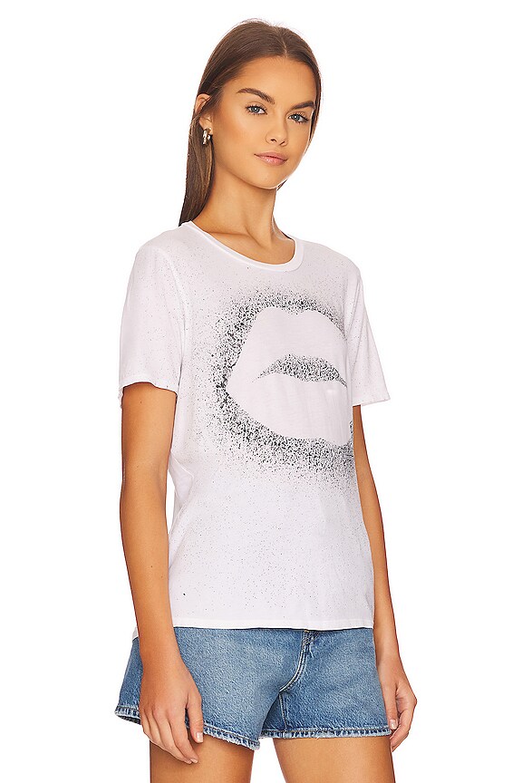 view 2 of 4 CAMISETA GRÁFICA CROFT SPLATTER KISS in White