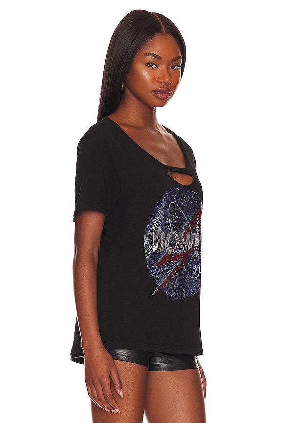view 2 of 5 T-SHIRT MYRA CRYSTAL BOWIE in Black