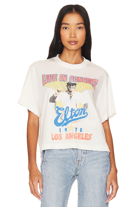 view 2 of 5 Rue Elton John Dodgers Tee in Milk