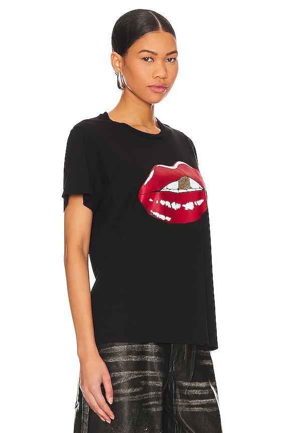 view 2 of 5 T-SHIRT WOLF FLIRTY LIP in Black
