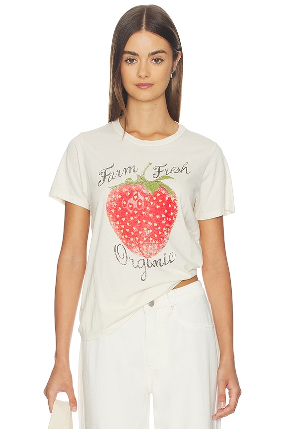 view 1 of 4 Organic Strawberry Vintage Tee in Ivory