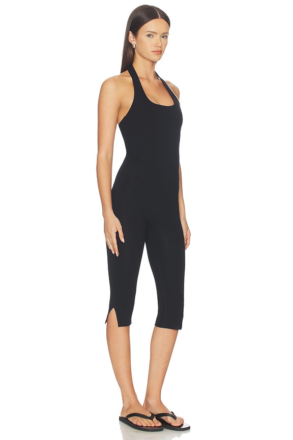 view 2 of 3 Capri Halter Onesie in Black