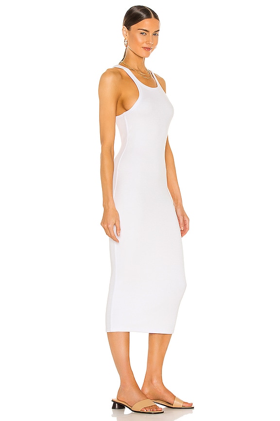 view 2 of 4 Skinny Racer Midi Dress in White