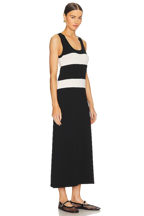 view 2 of 3 VESTIDO TIRANTES ANINE in Black & White