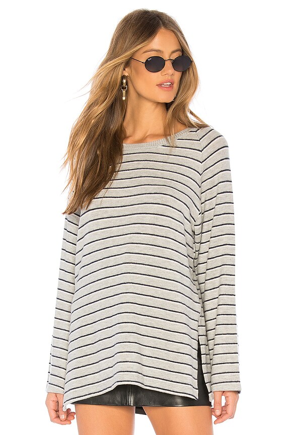 view 1 of 4 Spell Sweater in Heather Grey Stripe
