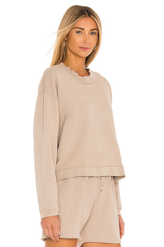view 2 of 4 Cropped Sweatshirt in White Pepper