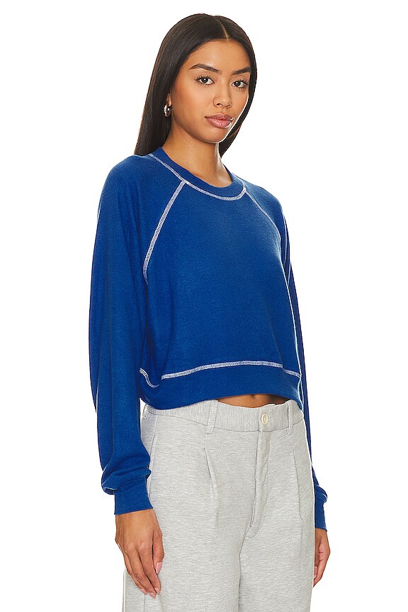 view 2 of 4 90's Brushed Sweatshirt in Blue Lemonade