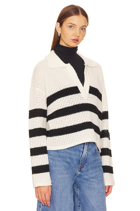 view 2 of 4 JERSEY ARI in Ivory Black Stripe