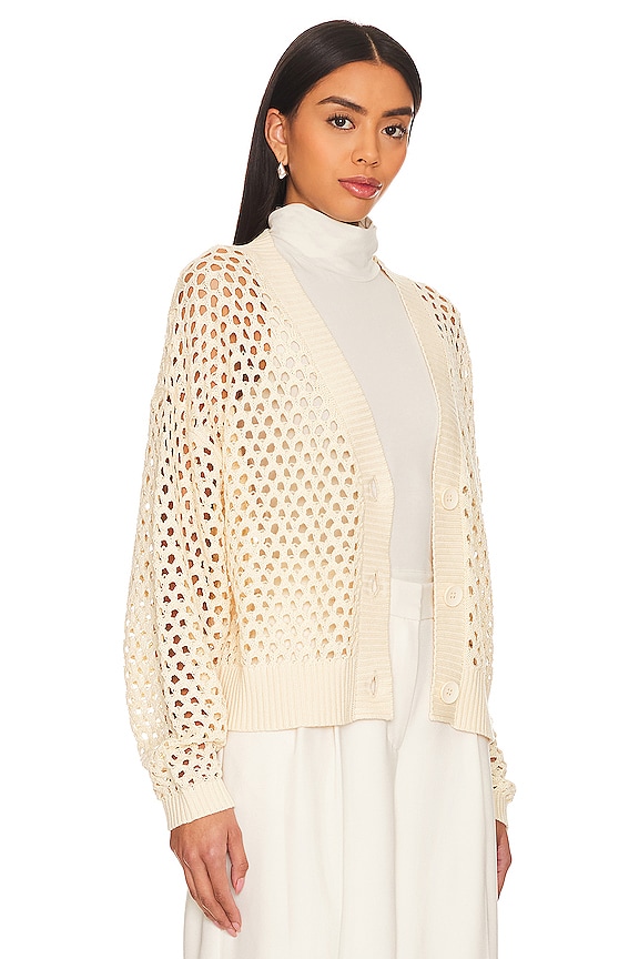 view 2 of 4 Abi Open Knit Cardigan in Natural