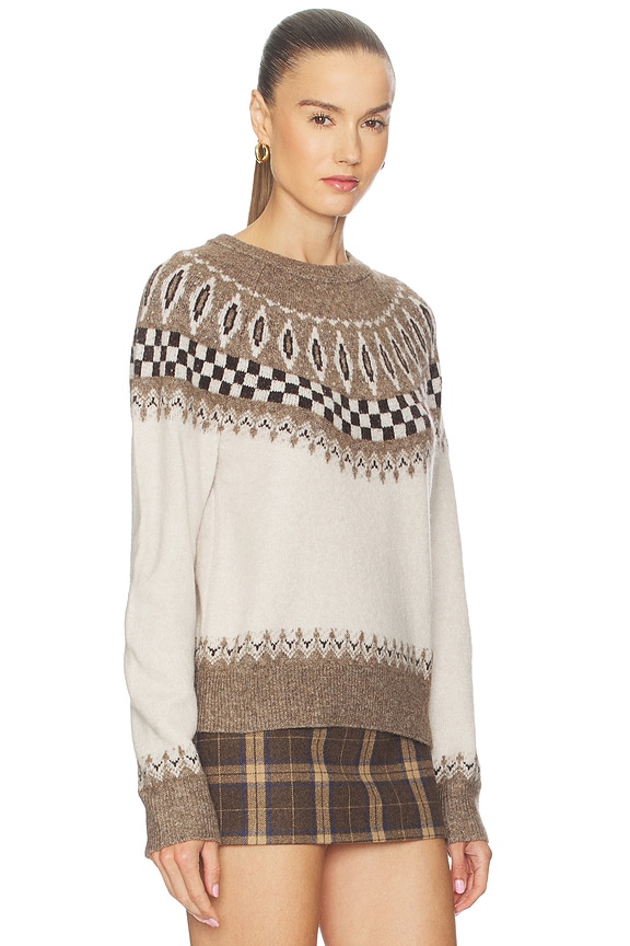 view 2 of 4 Tali Fair Isle Sweater in Ivory Multi Fair Isle