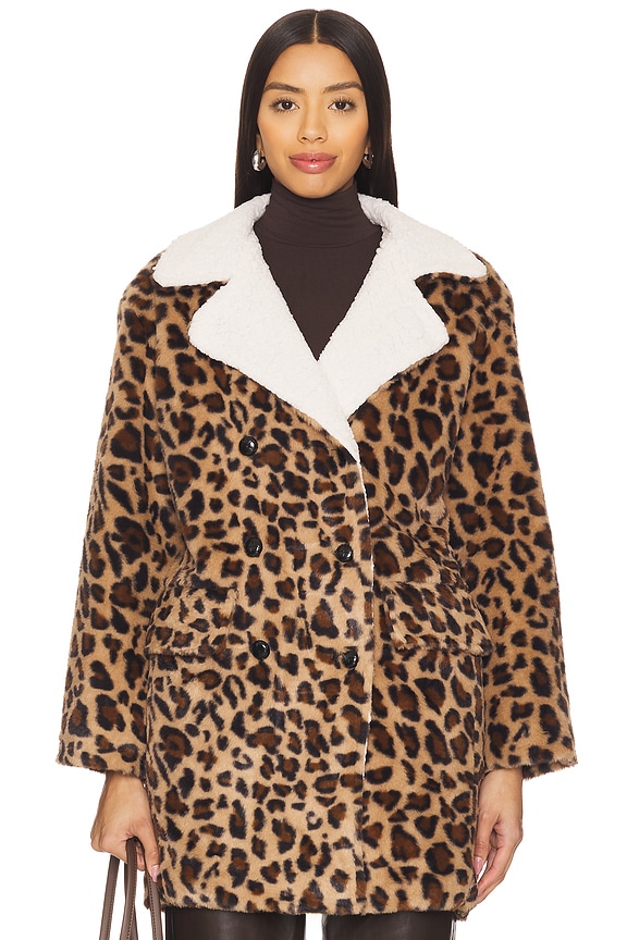 view 2 of 5 Rana Faux Leopard Jacket in Leopard