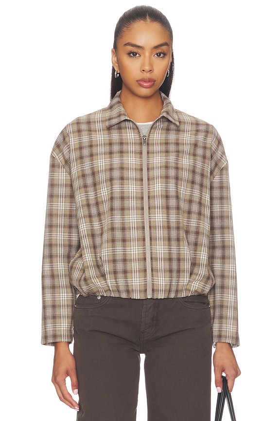 view 2 of 6 Vivienne Plaid Zip Up Jacket in Plaid