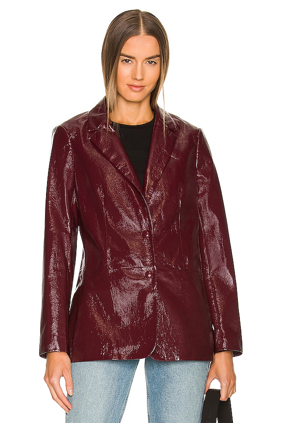 view 2 of 5 CHAQUETA CRINKLE in Wine