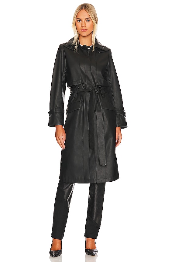 view 2 of 4 ABRIGO TRENCA KOA in Black