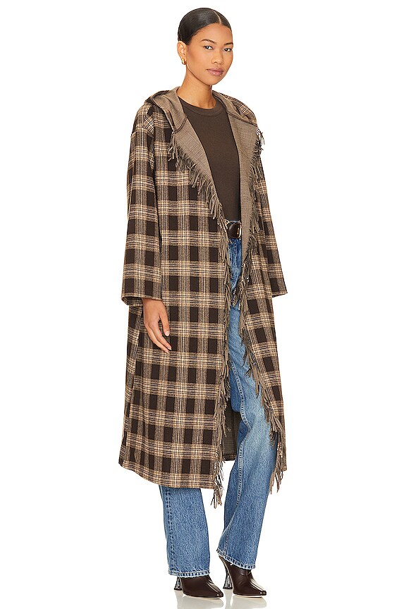 view 2 of 3 DUTTON 코트 in Brown Plaid