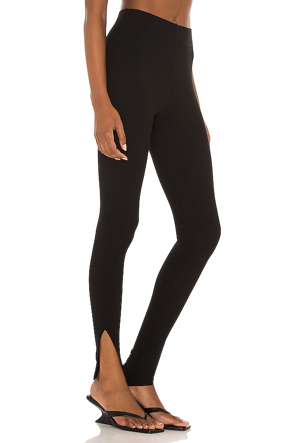 view 2 of 4 Slit Legging in Black
