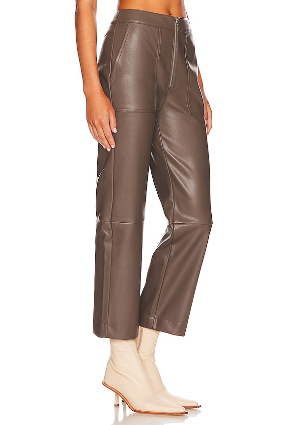 view 2 of 4 PANTALON EXPOSED ZIP in Mushroom