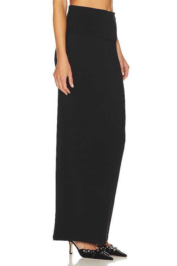 view 2 of 4 Fold Over Skirt in Black