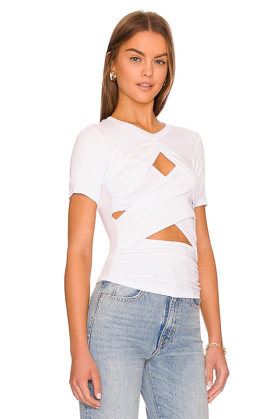 view 2 of 4 CAMISETA DRAPEADA ETERNITY in White