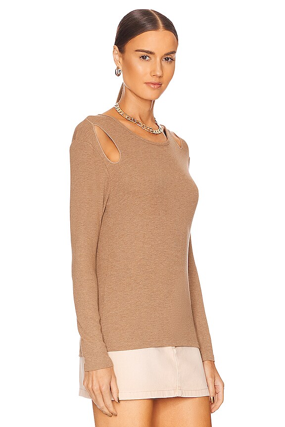 view 2 of 4 YUNA RIB 탑 in Autumnal Brown