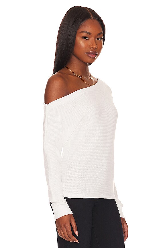 view 2 of 4 Einar Waffle Off Shoulder Top in Ivory