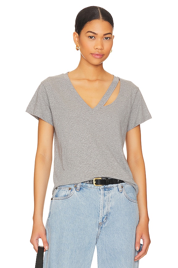 view 1 of 4 T-SHIRT FALLON in Heather Grey