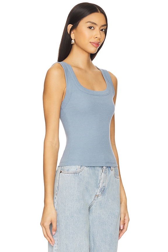 view 2 of 4 CAMISETA TIRANTES ACANALADA DUSTIN in Faded Blue