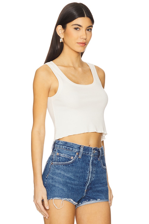 view 2 of 4 Ravi Ribbed Tank in Whisper White