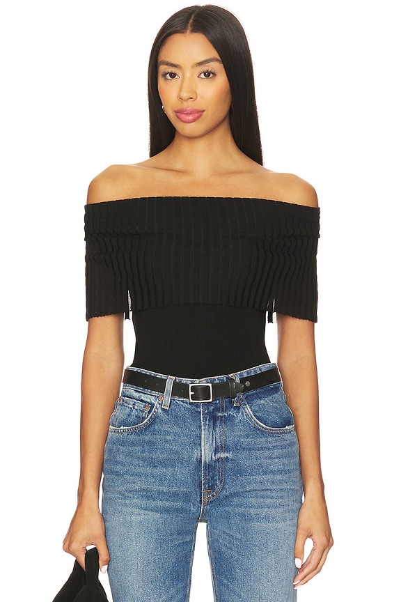 view 1 of 4 ТОП С ОТВОРОТОМ MAEVE in Black