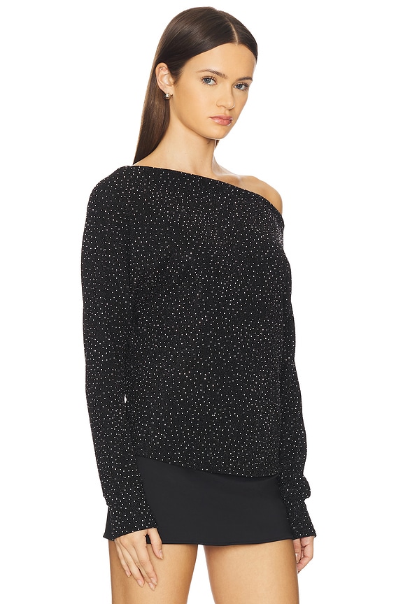 view 2 of 5 Odette Studded Top in Black