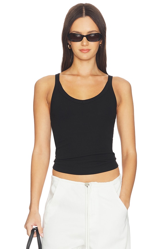 view 1 of 4 CAMISETA TIRANTES ELÁSTICA GIL in Black