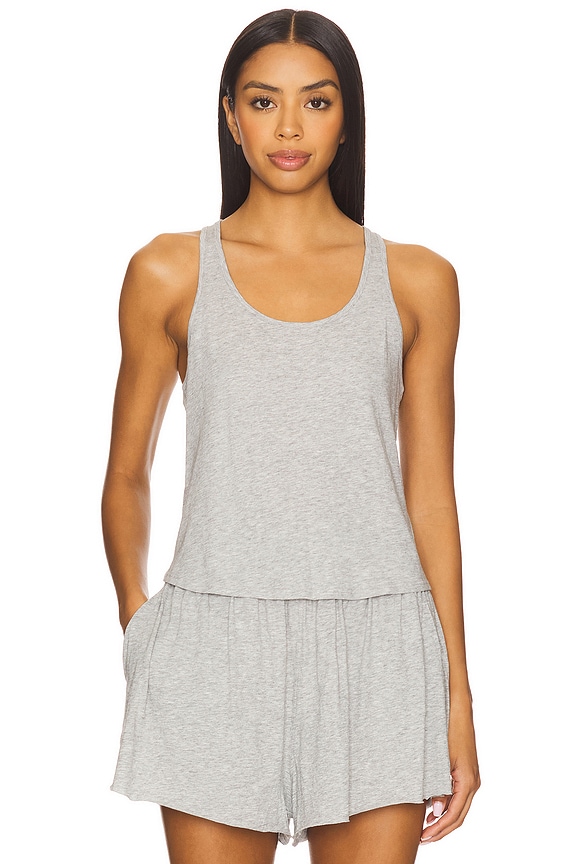 view 1 of 4 CURVED HEM 탱크탑 in Storm Grey Heather