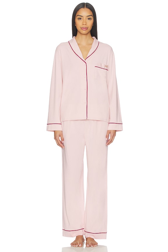 view 2 of 4 PYJAMA in Delicate Pink & Pomegranate Jewel