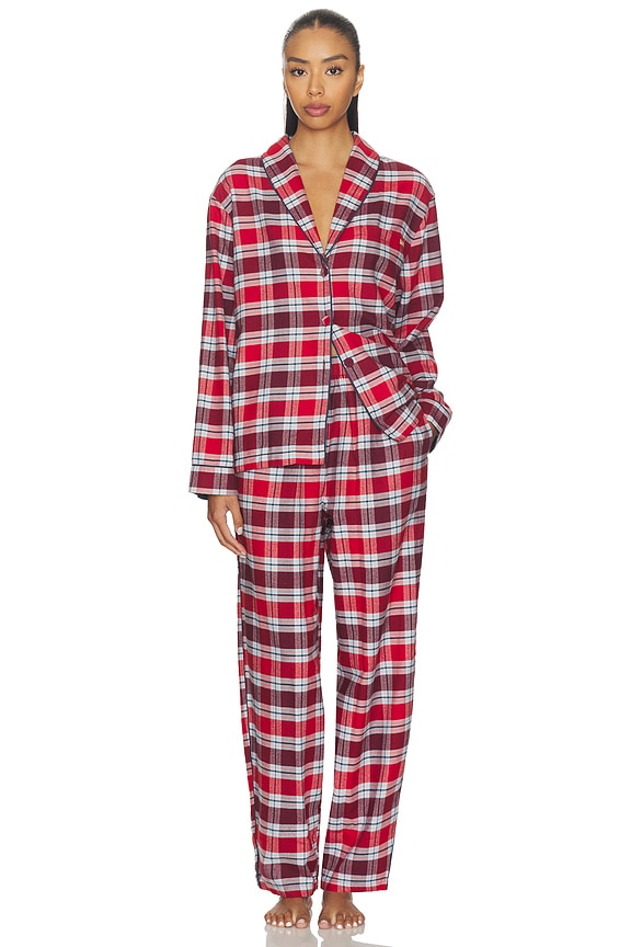 view 1 of 3 Brushed Flannel Pant Set in Rustle Plaid