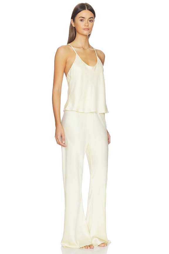 view 2 of 4 Washable Silk - Bias Cami Pant Set in French Butter
