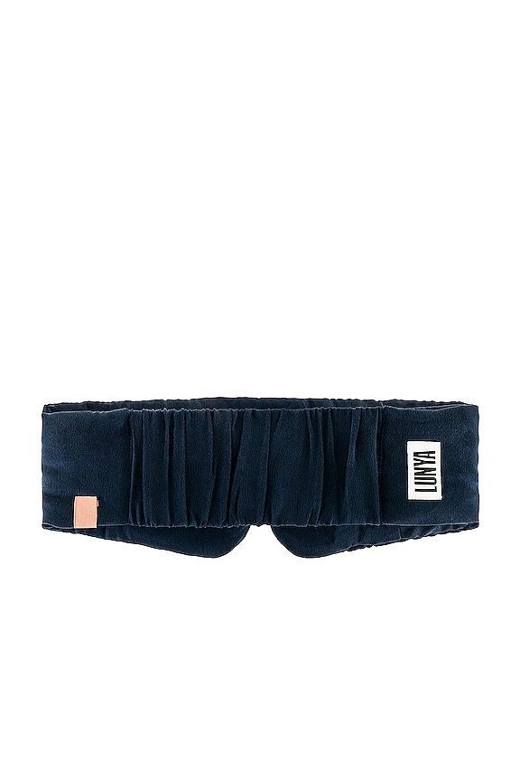 view 2 of 2 Washable Silk Eye Mask in Deep Blue