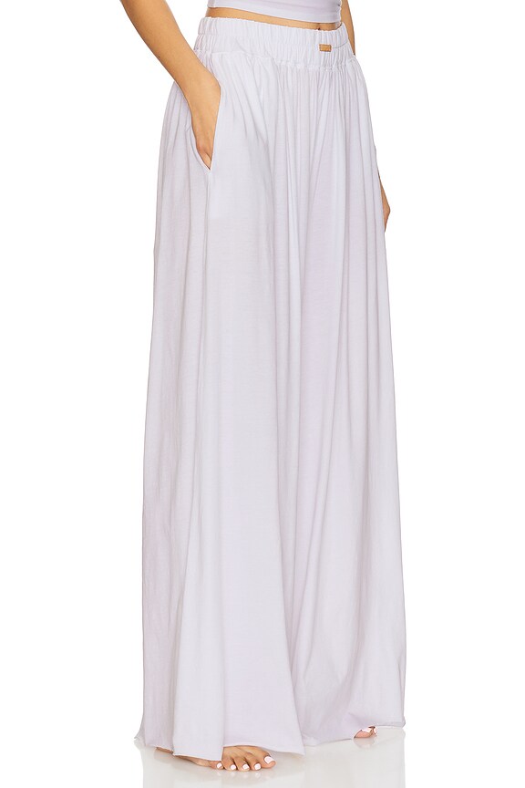 view 2 of 6 БРЮКИ С ШИРОКИМИ ШТАНИНАМИ ORGANIC PIMA in Sincere White