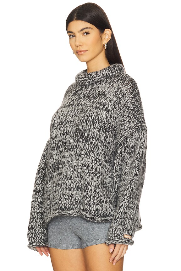 view 2 of 4 ПУЛОВЕР LOFTY WOOL WHIP STITCH in Cinder Coal