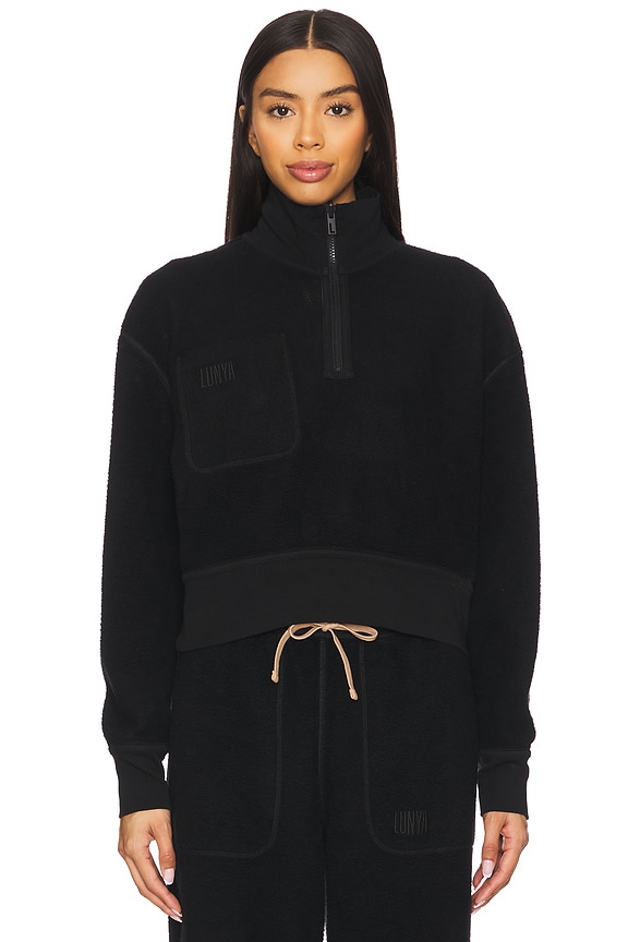 view 2 of 5 Silksweats Reversible Half Zip in Immersed Black