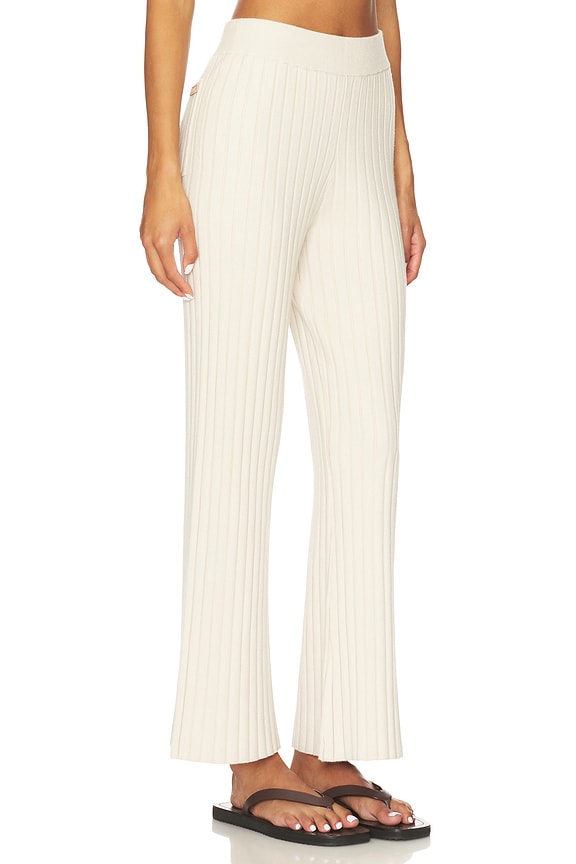 view 2 of 6 Cozy Cotton Silk Ribbed Pant in Calm Tan