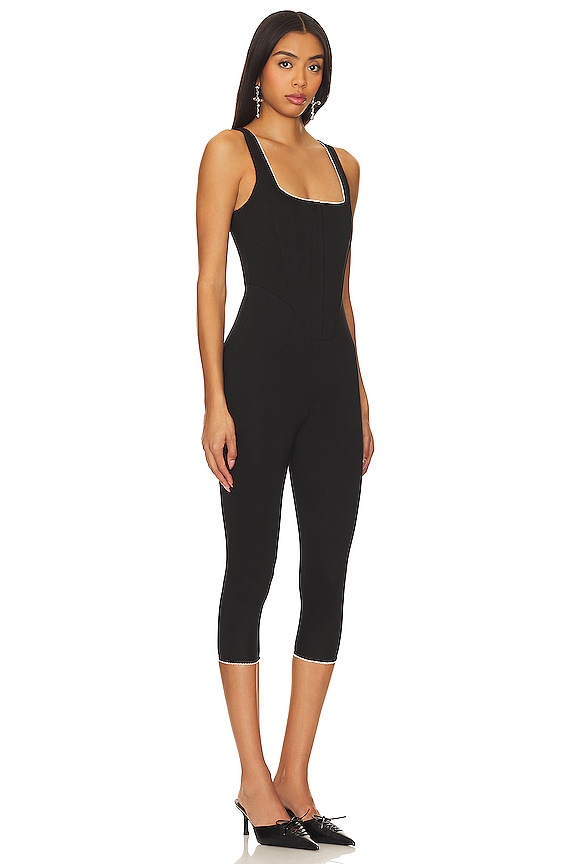 view 2 of 3 Elisa Capri Jumpsuit in Black